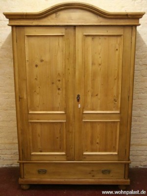 Jugendstil Kleiderschrank | Weichholz | Höhe: 205 cm - Breite: 121 cm - Tiefe: 61 cm jugendstil-kleiderschrank-weichholz-hoehe-205-cm-breite-121-cm-tiefe-61-cm