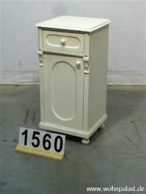 Jugendstil Nachtkasten | Shabby Chic | weiß | Höhe: 89 cm - Breite: 45 cm - Tiefe: 43 cm jugendstil-nachtkasten-massivholz-shabby-chic-weiss-hoehe-89-cm-breite-45-cm-tiefe-43-cm