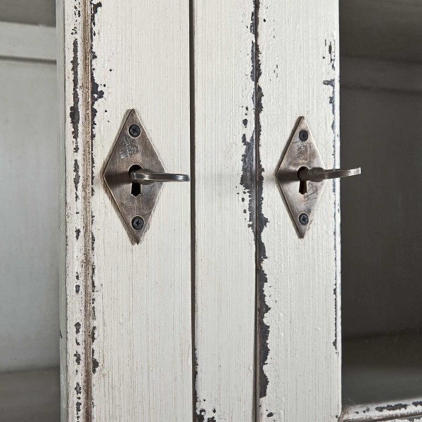 vitrinenschrank-teakholz-shabby-chic