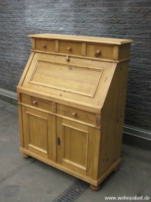 Sekretaer Jugendstil Weichholz 123x96x45 cm