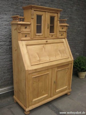 Sekretaer restauriert Jugendstil Weichholz 162x104x44 cm