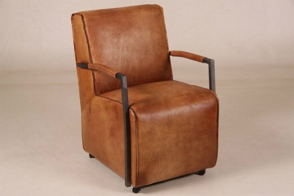 Sessel "Coventry" Büffelleder cognac