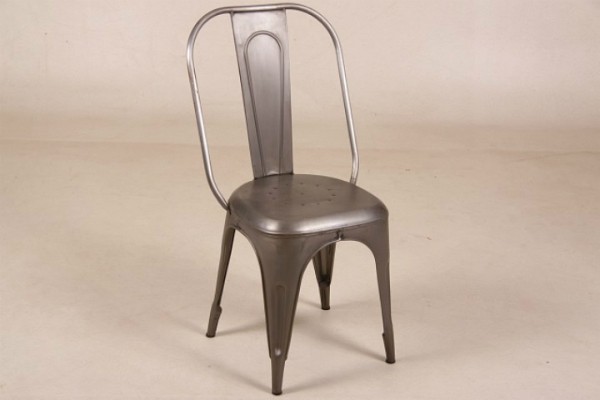 Vintage Industrial Stuhl aus Vollmetall