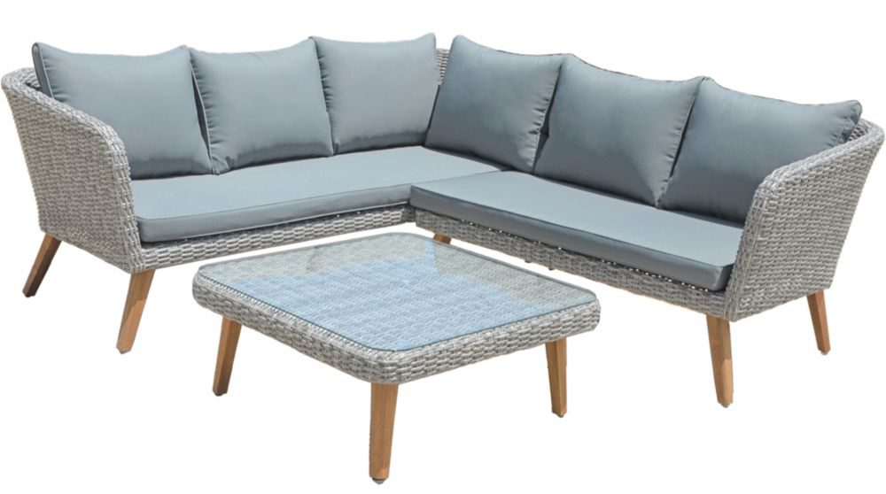 Lounge Set Pamplona 3-teilig, Akazie FSC, Balkon, Garten, Terrasse