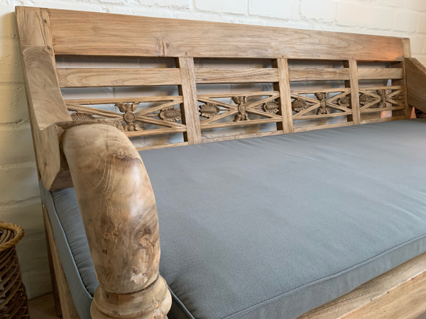 Gartenbank Teak Lounge Bank mit Auflage 240cm Gartenmöbel Outdoor Teakmöbel Gartenbank Teak Lounge Bank mit Auflage 240cm Gartenmöbel Outdoor Teakmöbel