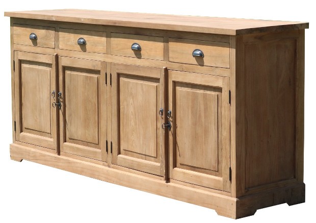 Teak Anrichte 200cm Haltern - Sideboard Kommode Massivholz