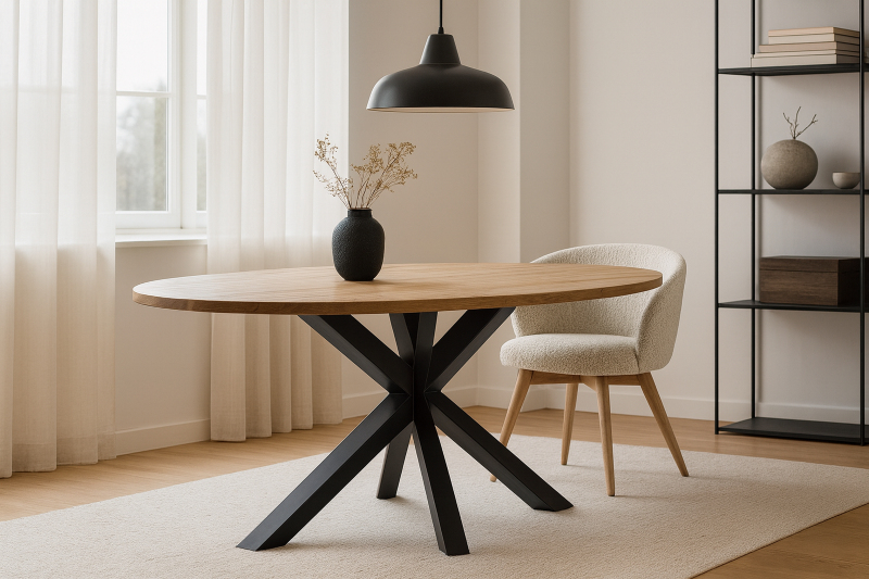 Esstisch Oval Andros aus Eichenholz Esstisch Oval Andros aus Eichenholz