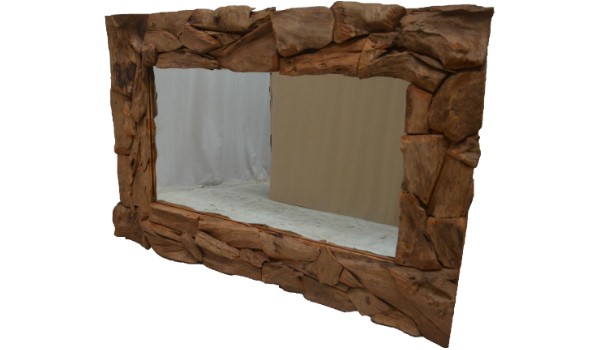 Wandspiegel 200 X 80 Cm Spiegel Mit Holzrahmen Teak Holz