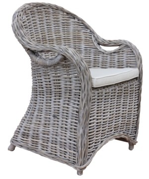Korbstuhl "Parma" mit Kissen | angesagter Vintage-Look | aufwändig geflochten | jeder Stuhl ein Unikat korbstuhl-parma-mit-kissen