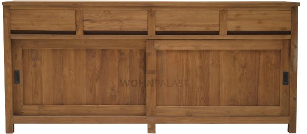 Kommode Regensburg 200 cm aus recyceltem Teakholz