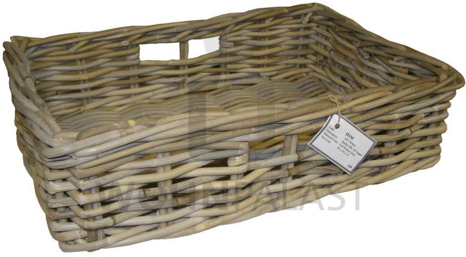 Aufbewahrungskorb Weide natur - H/B/T 13x48x33 cm