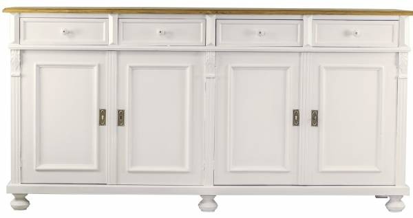 sideboard-weiss-natur-mit-vier-schubladen