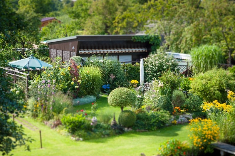Schrebergarten gestalten Kleingarten mit Landhauscharme Wohnpalast
