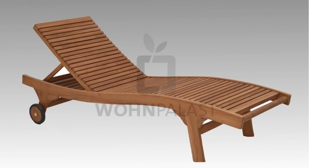 Sunbed Lounger Sylt Teakholz - Teak-Liegen für den Garten