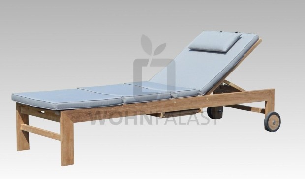 Sunbed Lounger Teakholz mit Auflage - Teak-Liegen für den Garten