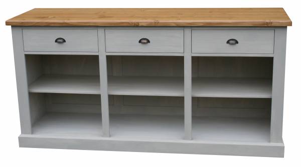 Anrichte Toulon shabby chic grau Highboard Kommode