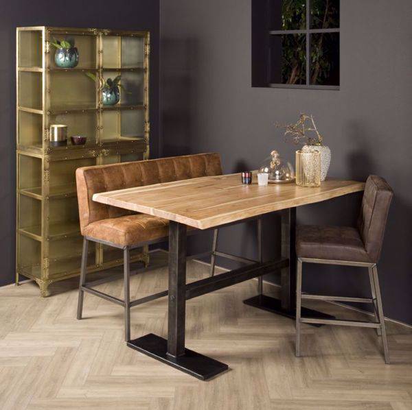 Barolo Bar -Tisch 140 -160 cm Akazienholz barmoebel