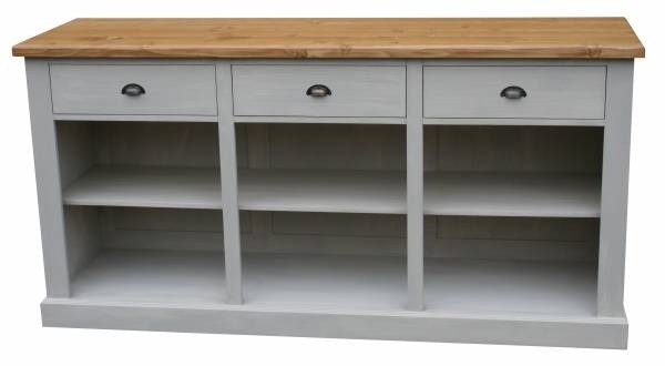 Anrichte Toulon shabby chic grau Highboard Kommode