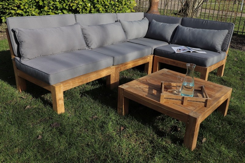 Gartenmoebel Lounge Set Palma 5-teilig Teakmoebel Outdoor Moebel Set Teakholz gartenmoebel-welches-material