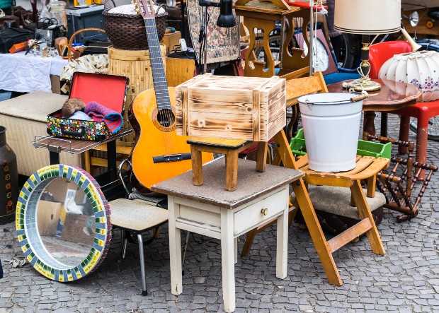 Flohmarkt-Stand