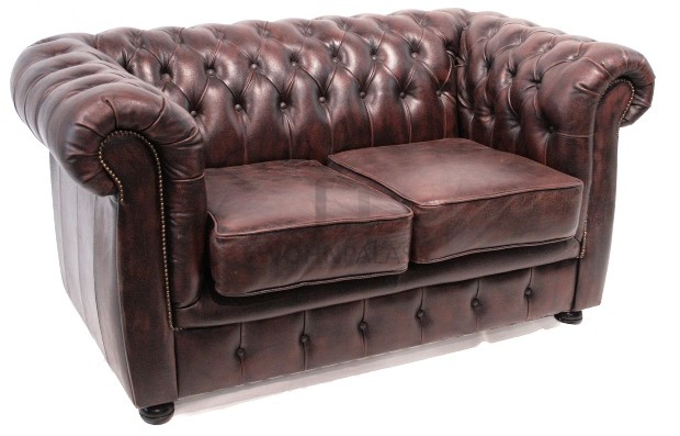 Chesterfield 2er-Sofa