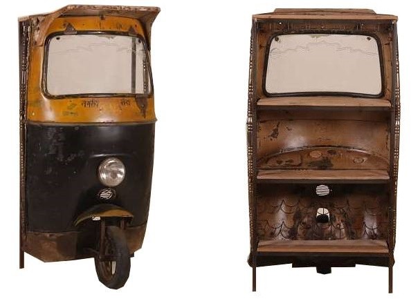 Vintage Tuktuk Hausbar - Downcycling, Upcycling, Recycling 