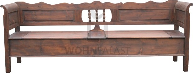 Biedermeier Truhenbank Weichholz 240 cm