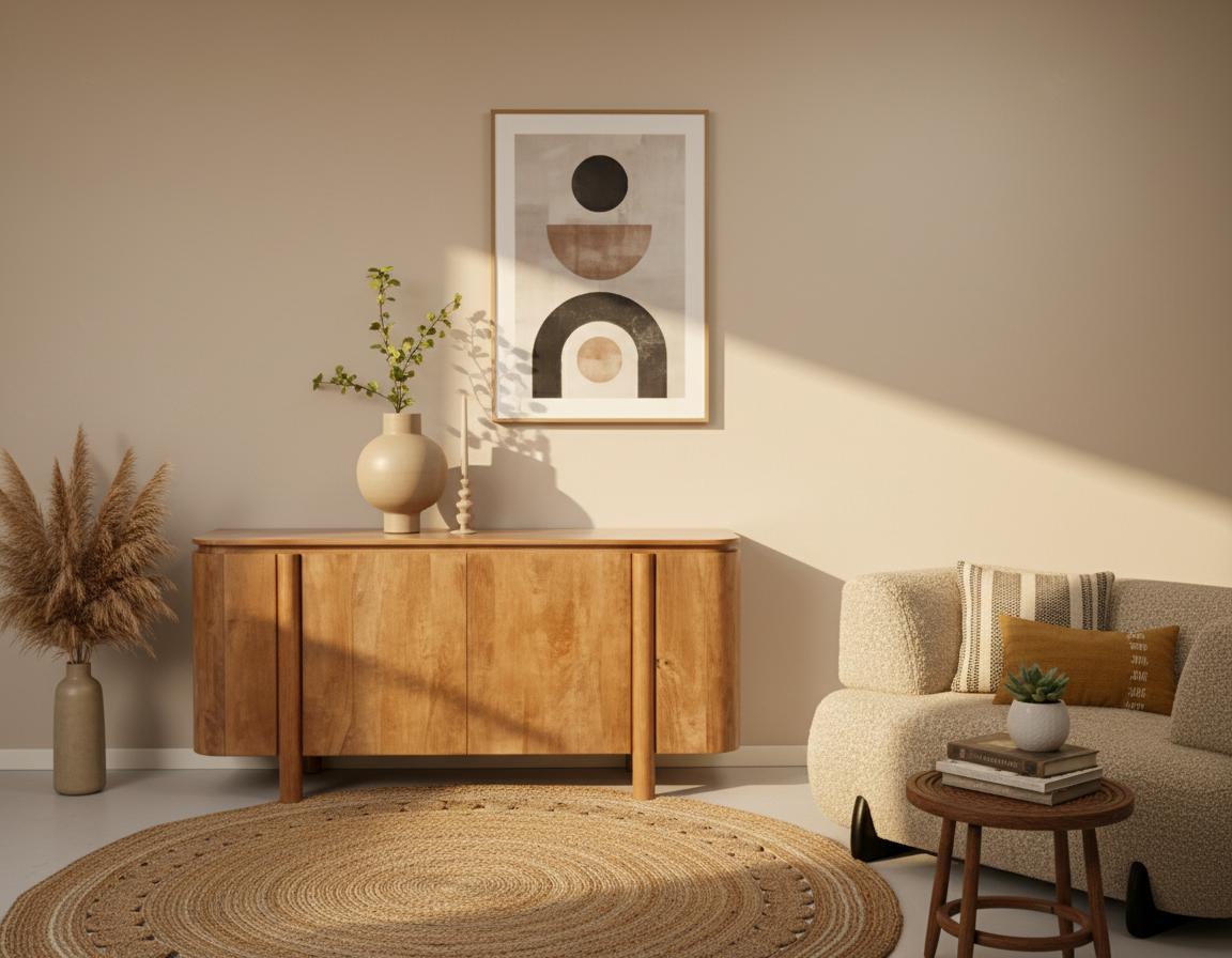 Echt Vintage! Sideboard aus Mangoholz. Vintage Sideboard aus Mangoholz im Boho-Stil