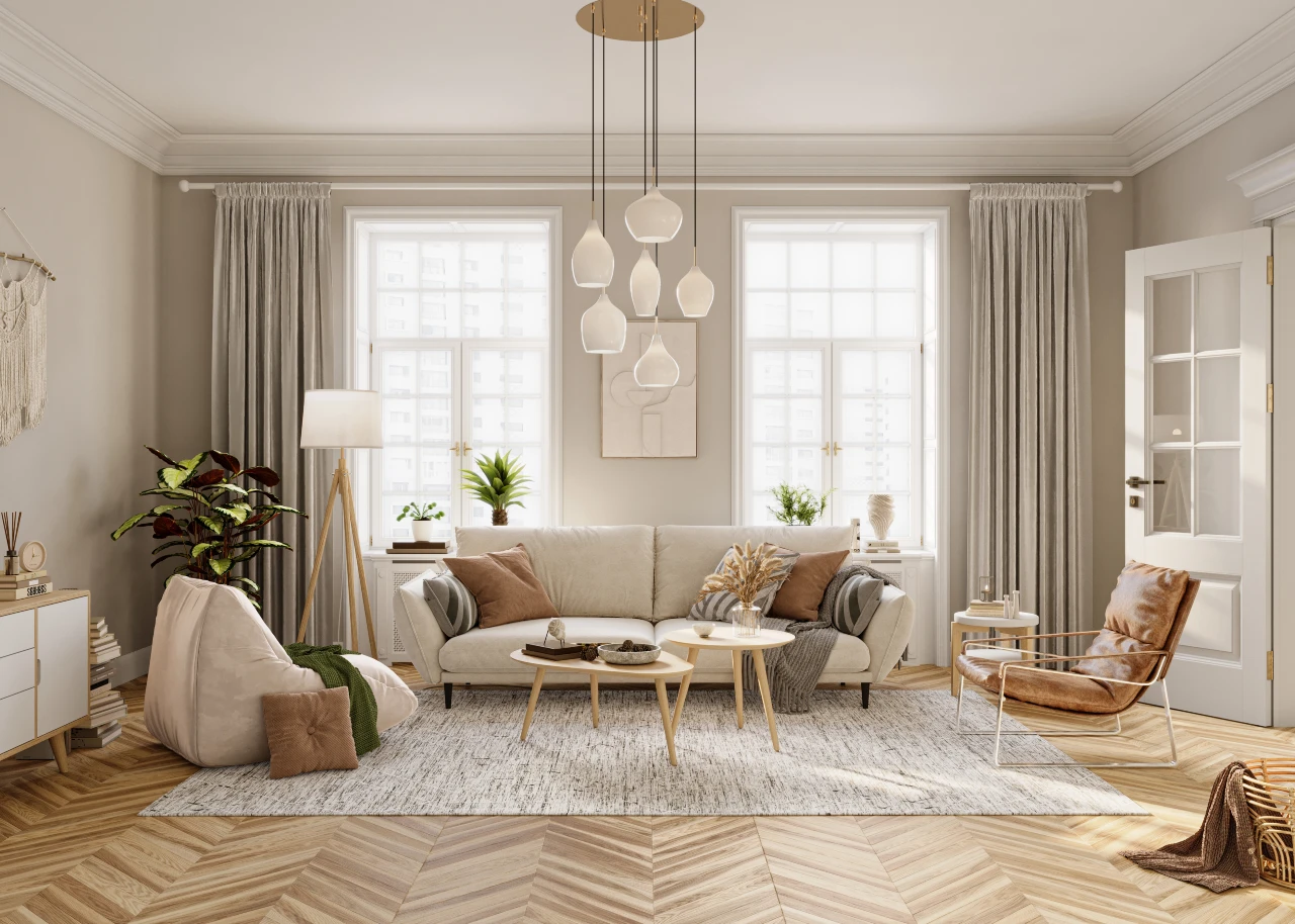 Wohnzimmer Deko im Bohemain-Stil