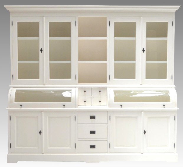 SALE! Buffet Schrank Bastian weiß 200cm - Landhaus Möbel Vitrinen Schrank