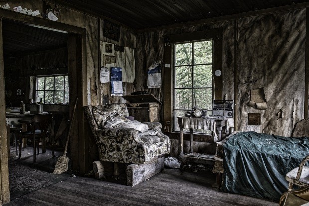 Trapper Hütte, traditionell nordamerikanisch