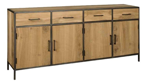 Luna Sideboard 200 cm Eichenholz Kommode