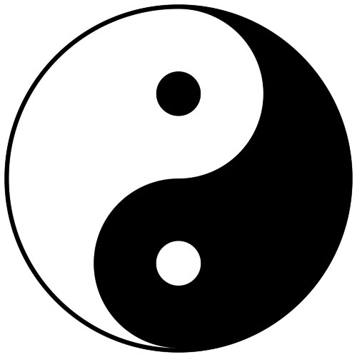 Taijitu, das Symbol für „individuelles“ Yin und Yang - Einrichten nach dem Feng Shui Prinzip