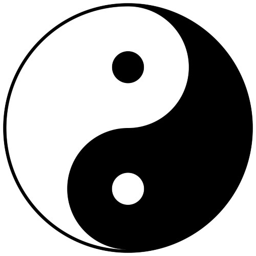 Taijitu, das Symbol für „individuelles“ Yin und Yang - Einrichten nach dem Feng Shui Prinzip