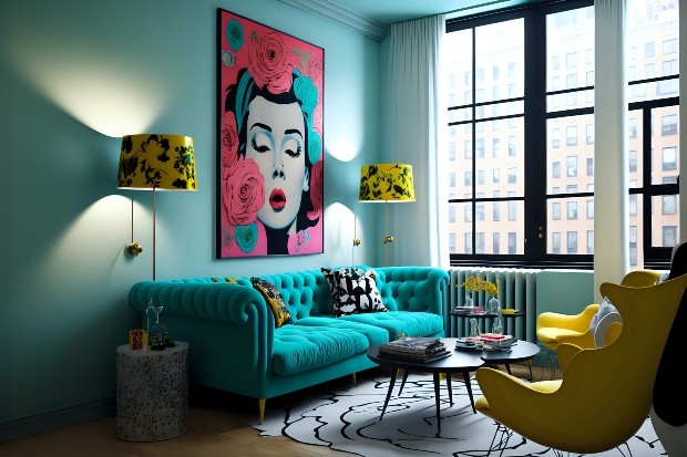 Pop-Art-Wohnzimmer