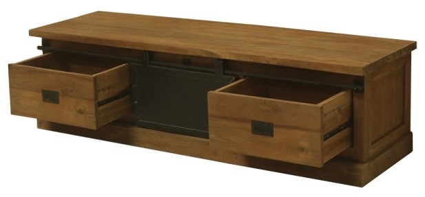 Roda TV-Schrank 180 cm aus Teakholz Massiv Fernsehschrank