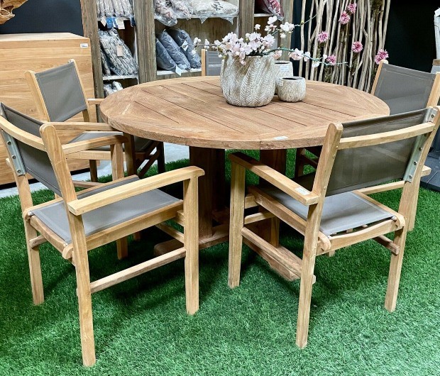 Runder Gartentisch Teak - verschiedene Varianten - Outdoor Tisch