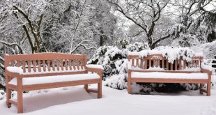 Gartenmöbel im Winter