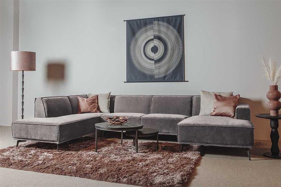 Leeds Loungesofa 350cm Ottomane L - Ecksofa - Sofa - sofort lieferbar