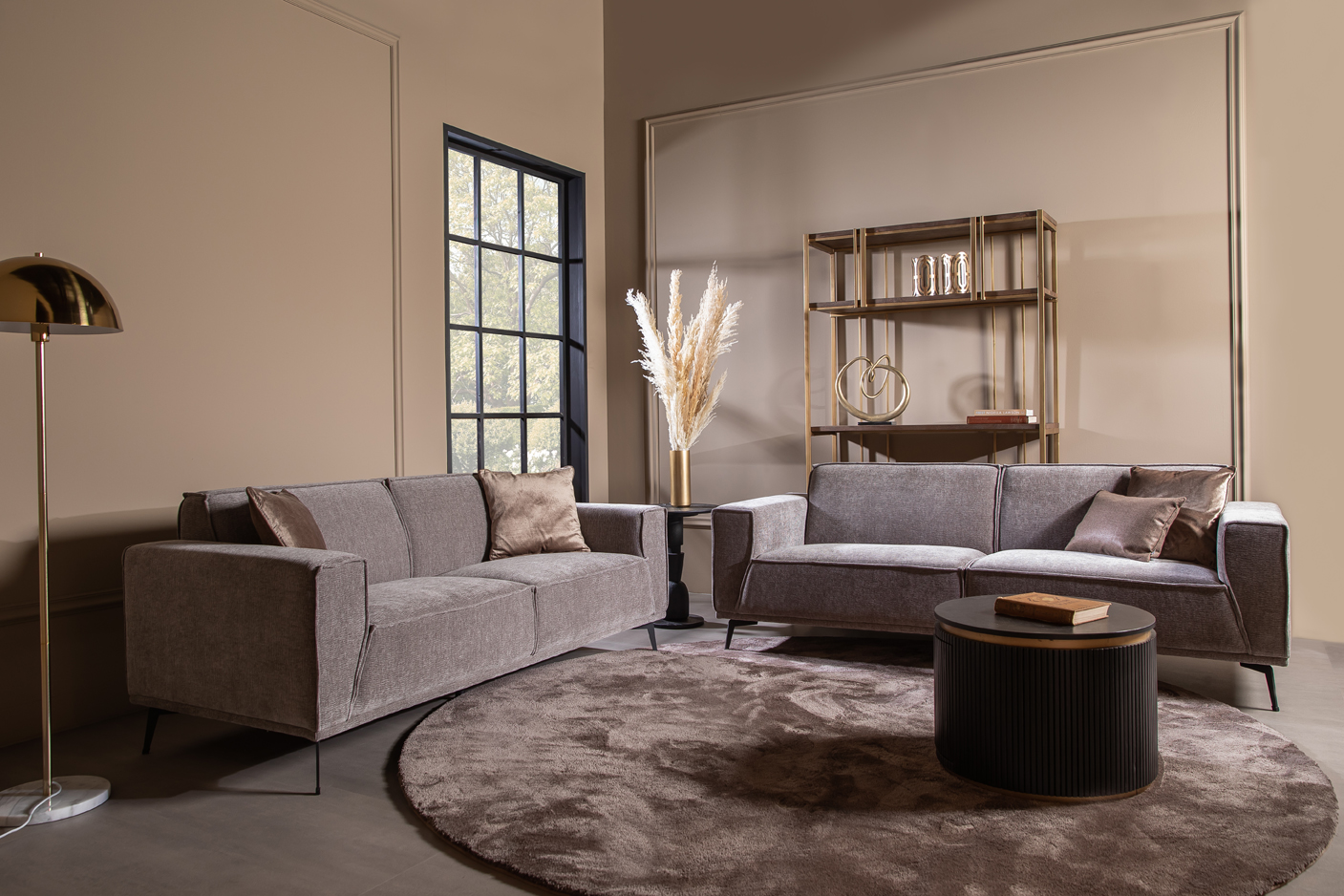 Sofa - Leeds - Loungesofa - 3 + 2,5 Sitzer in verschiedenen Farben - sofort lieferbar