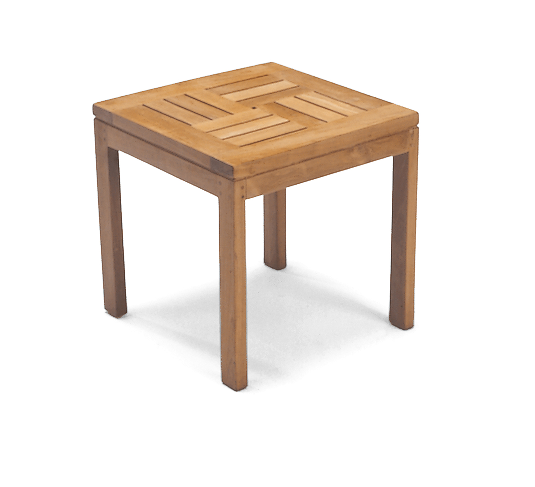 Beistelltisch "Roundside“ aus Teak-Natur ca. 45×45×45 cm