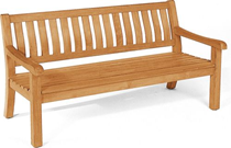 WALES Premium Gartenbank aus Teakholz – 3-Sitzer 160 cm