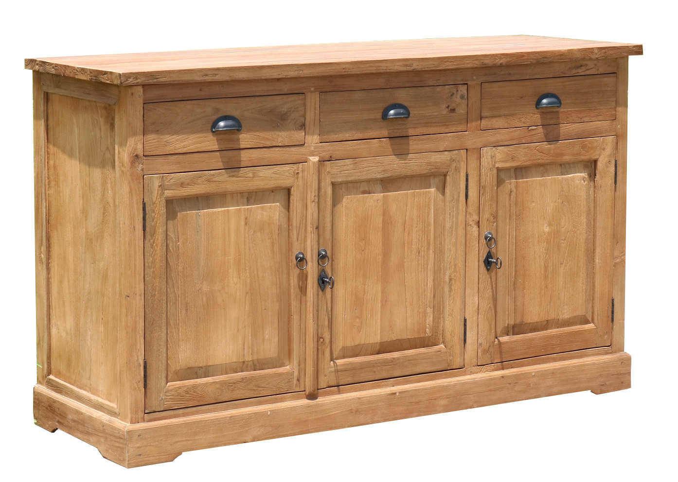 Teak Sideboard 150 cm Haltern - Sideboard Kommode Massivholz Anrichte