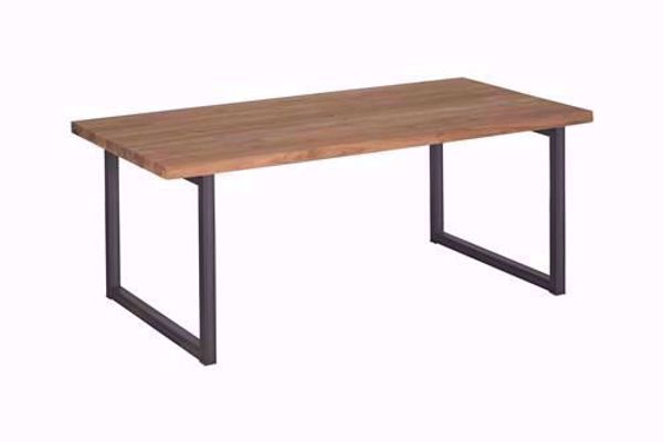 Lucca-Esstisch aus Teakholz mit Metallgestell 180 - 260 cm