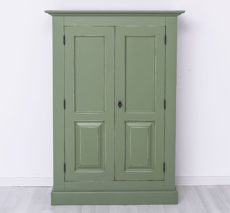 Massivholz Kleiderschrank Kiefer – 2-türig, 98x140x40 cm – stabil & langlebig
