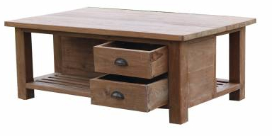 Couchtisch Java Cage aus recyceltem Teak