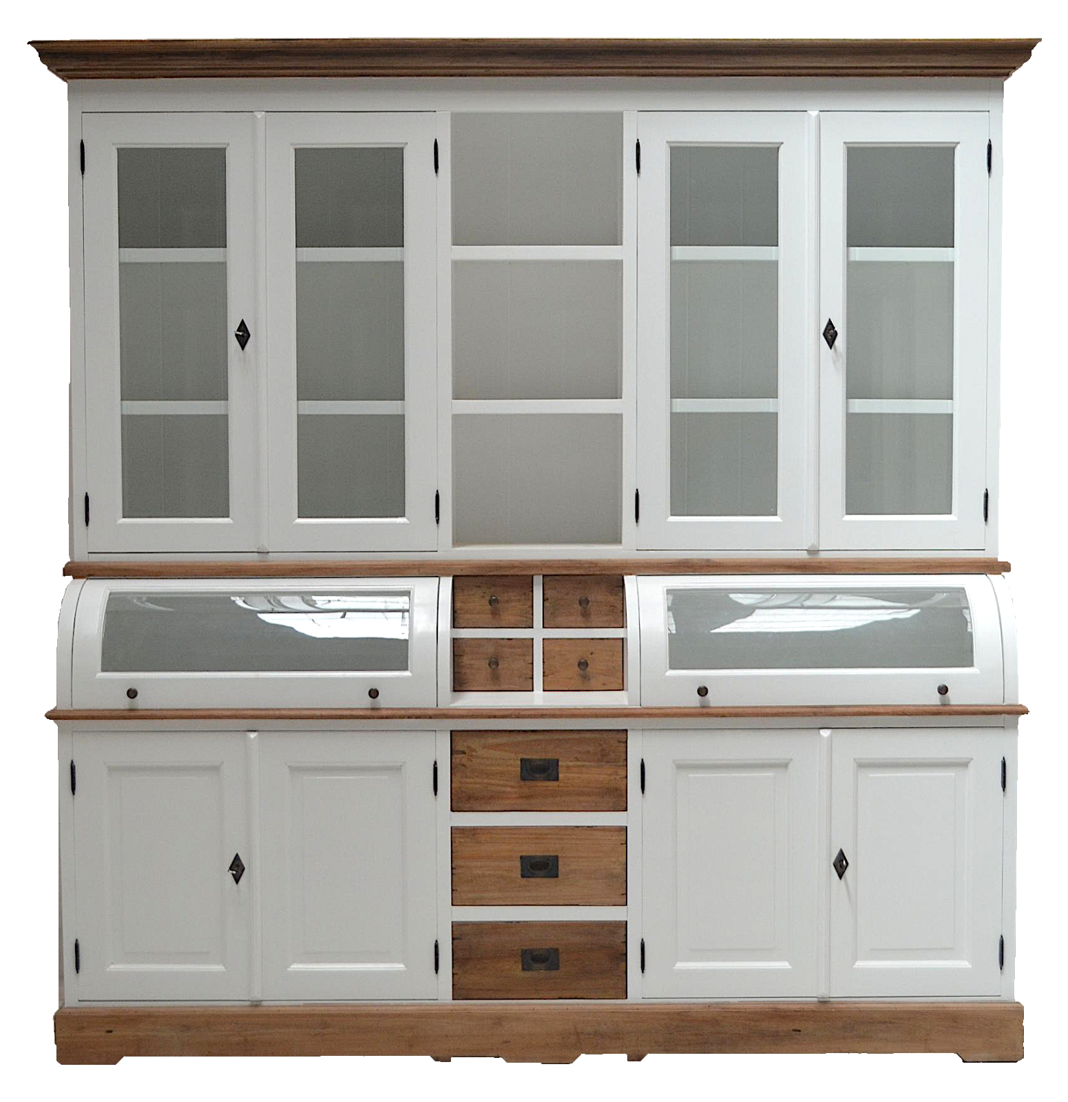 Buffet Schrank Berlin 200 cm - weiß/eiche