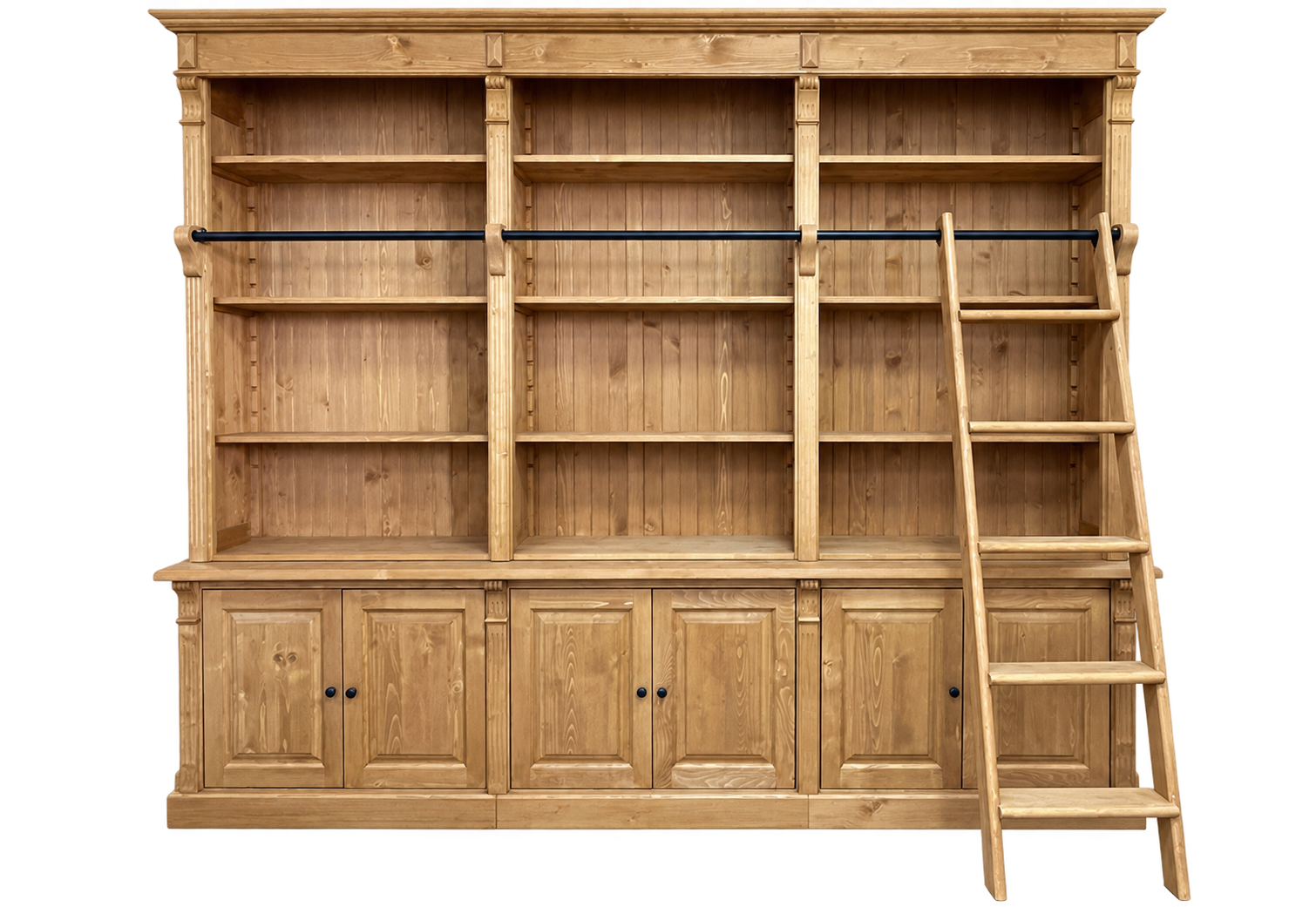 Bücherschrank Heine aus massivem Teak