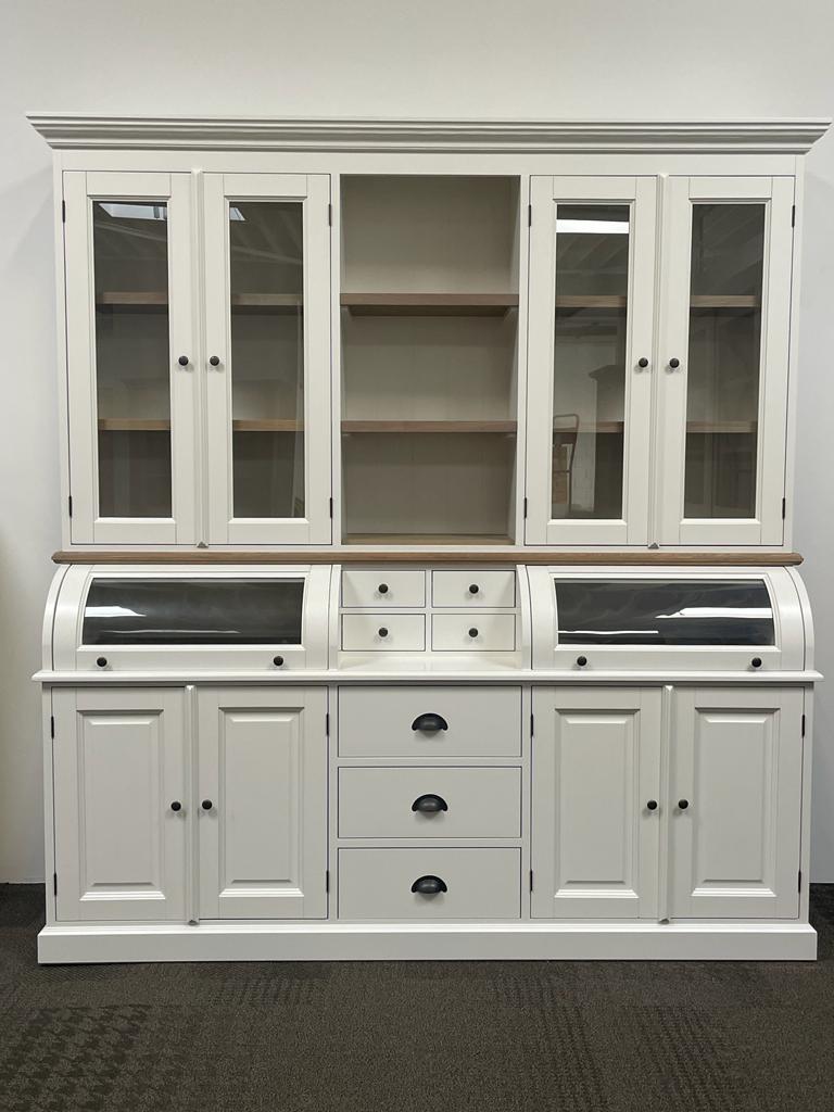 Buffet Schrank Berlin 200cm - weiß/eiche