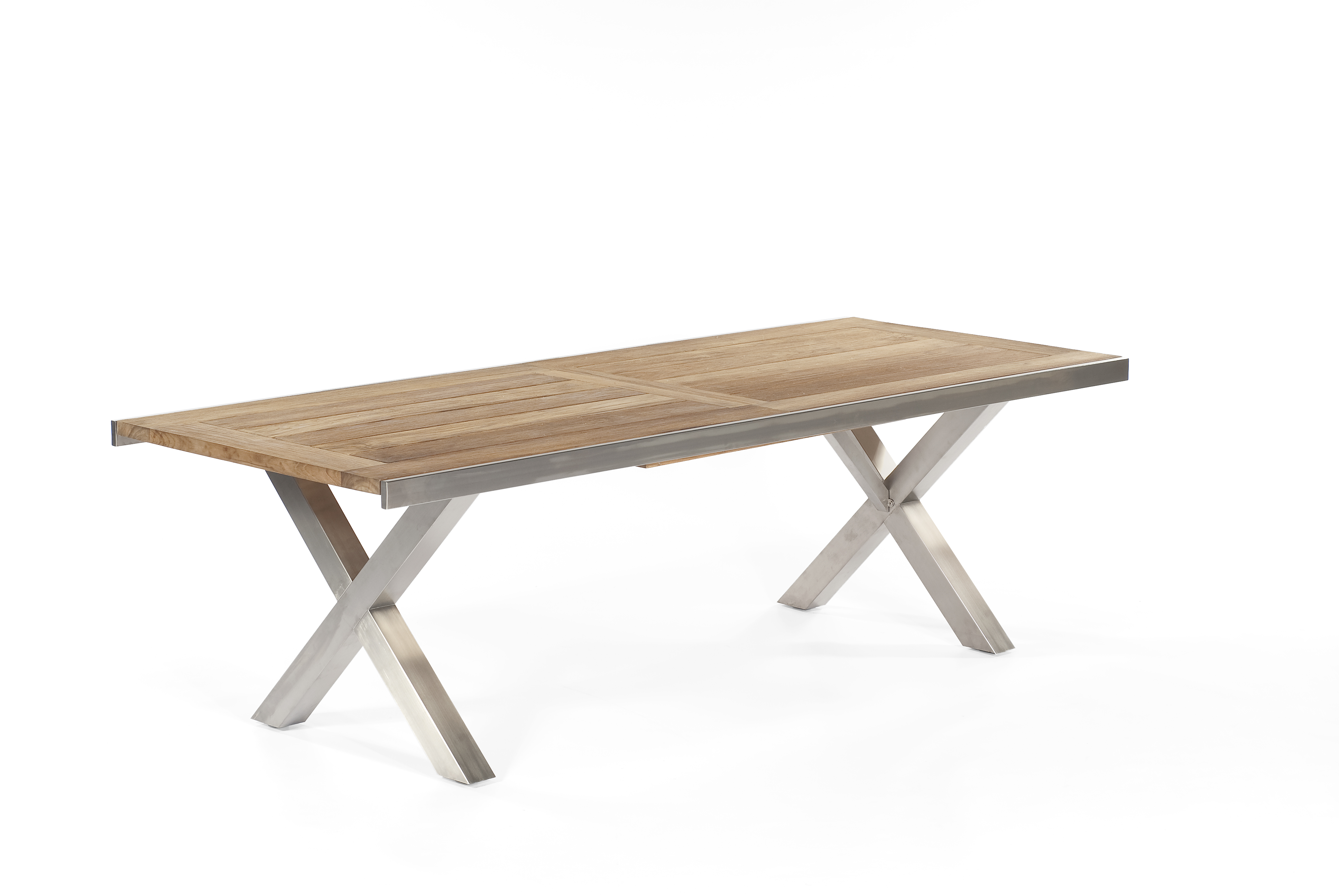 Gartentisch-Ausziehtisch SPECTRA Old-Teak/ Edelstahl 245-331 cm